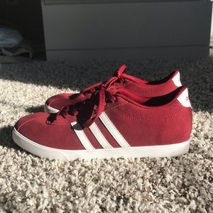 ADIDAS Maroon Suede Sneakers
